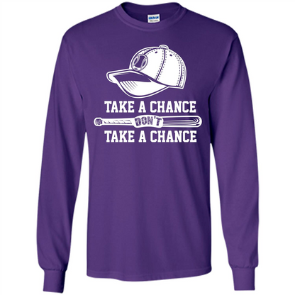 Football T-shirt Take A Chance Don't Take A Chance Purple