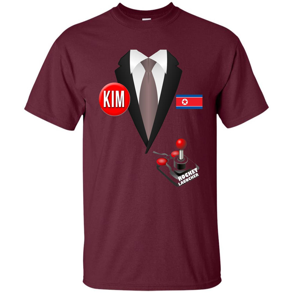 North Korea Halloween T-Shirt Rocket Launcher Maroon
