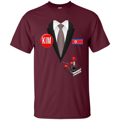 North Korea Halloween T-Shirt Rocket Launcher Maroon