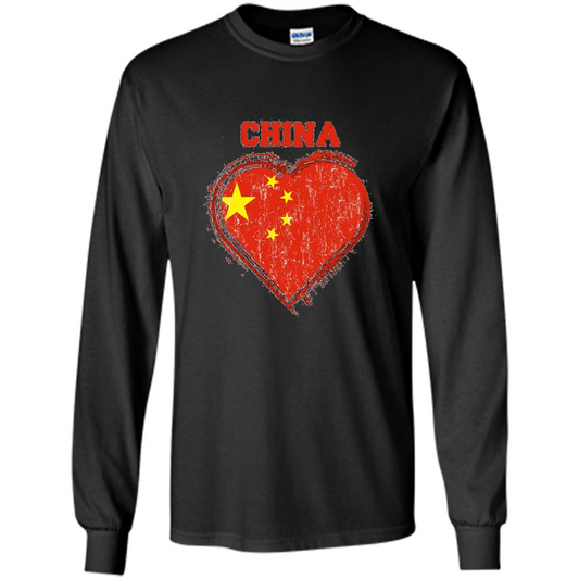 Chinese T-shirt Chinese Flag Shirt Black
