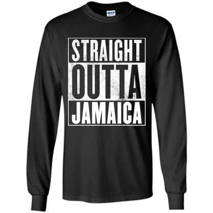 Jamaica T-Shirt - Straight Outta Jamaica T-shirt Black