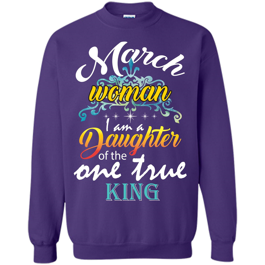 March Woman I Am A Daughter Of The One True King T-shirt Orange