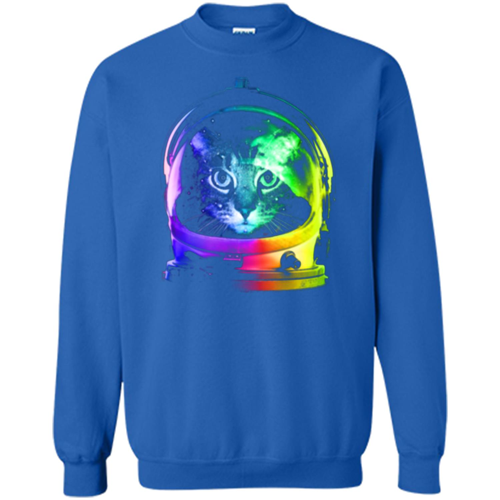 Astronaut Cat T-shirt Royal