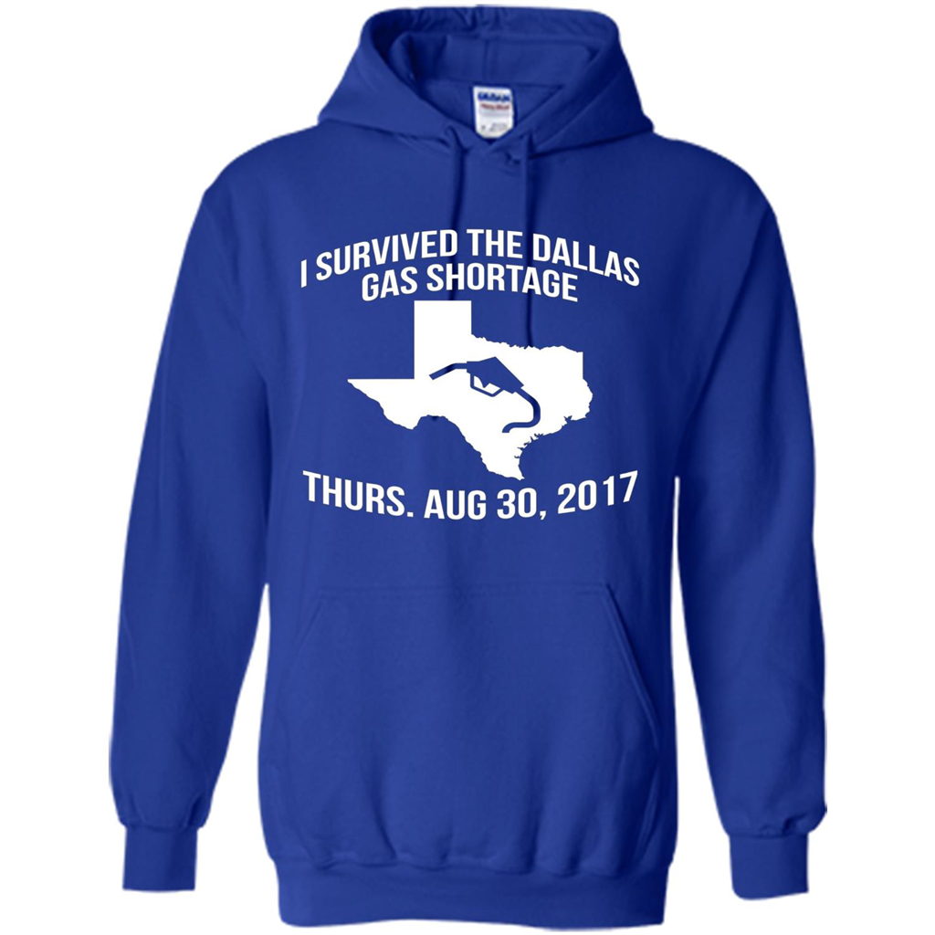 I Survived The Dallas Gas Shortage Thurs. Aug 30, 2017 T-shirt Royal