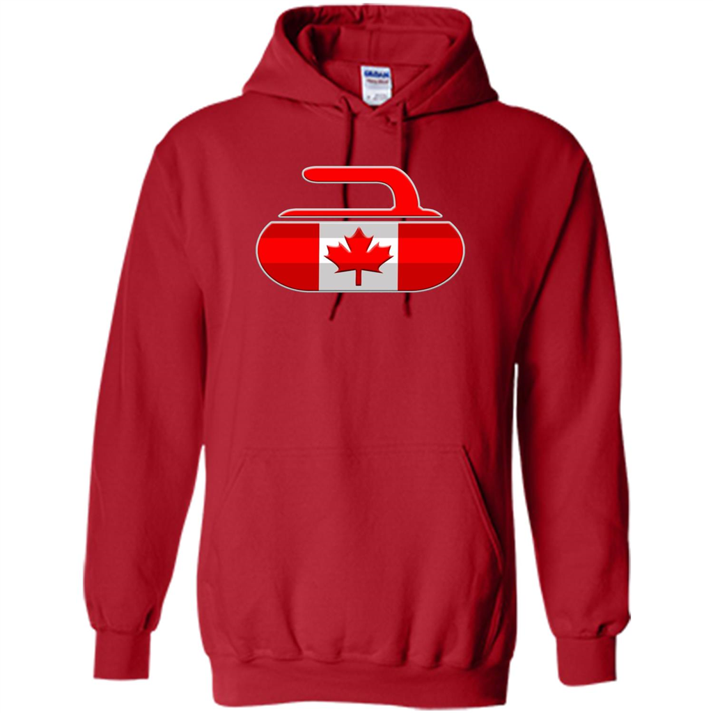 Canadian Curling Flag T-shirt Red