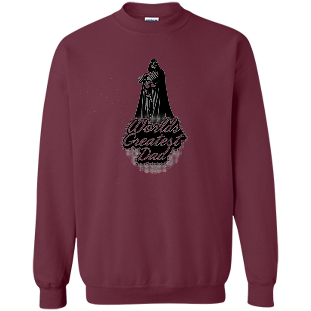 Father Day T-shirt World's Greatest Dad Maroon