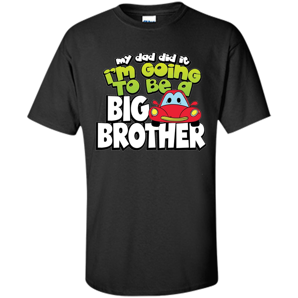 Car Brother T-shirt I'm Going To Be a Big Brother Black