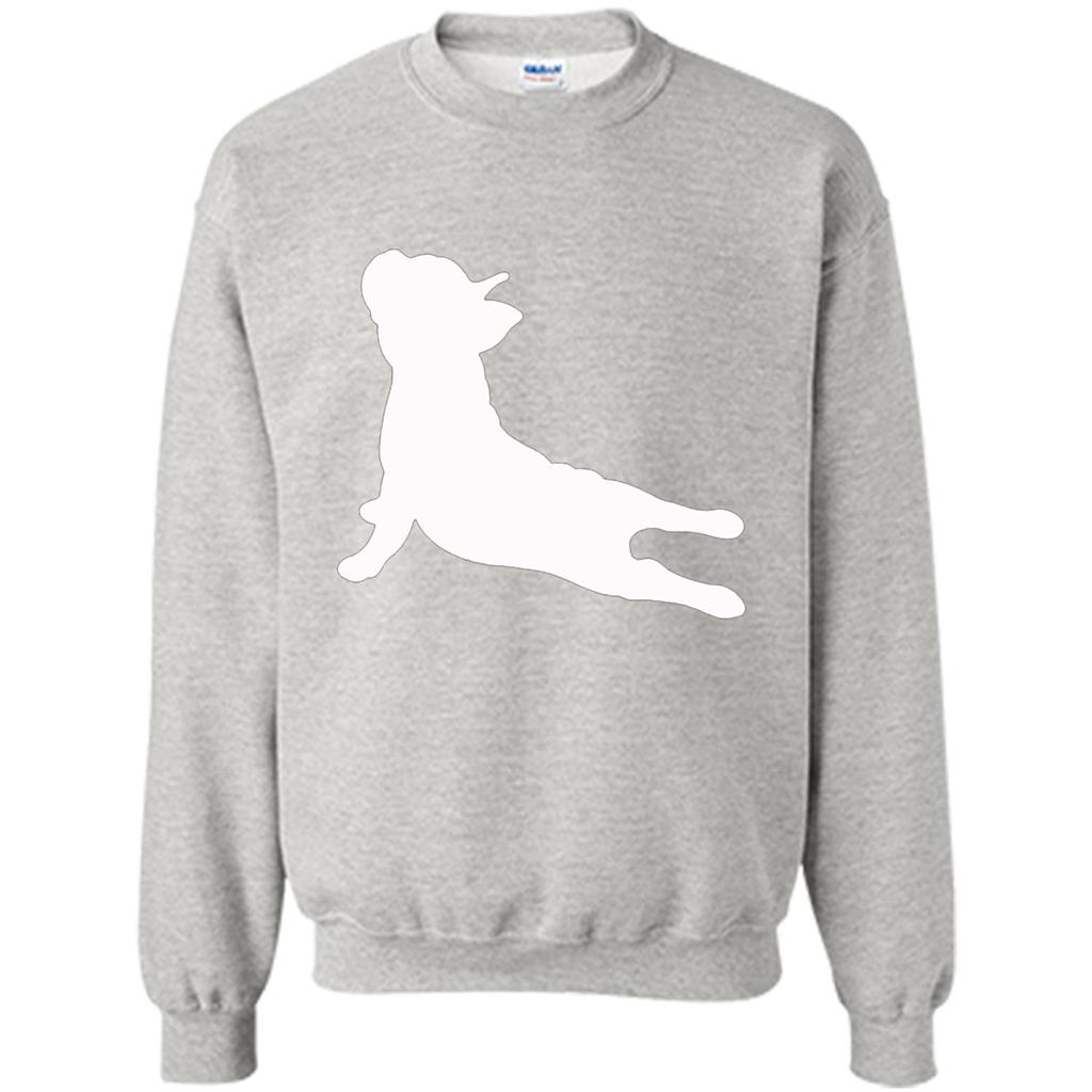 French Bulldog Yoga T-shirt Ash
