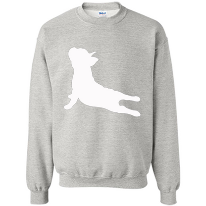 French Bulldog Yoga T-shirt Ash
