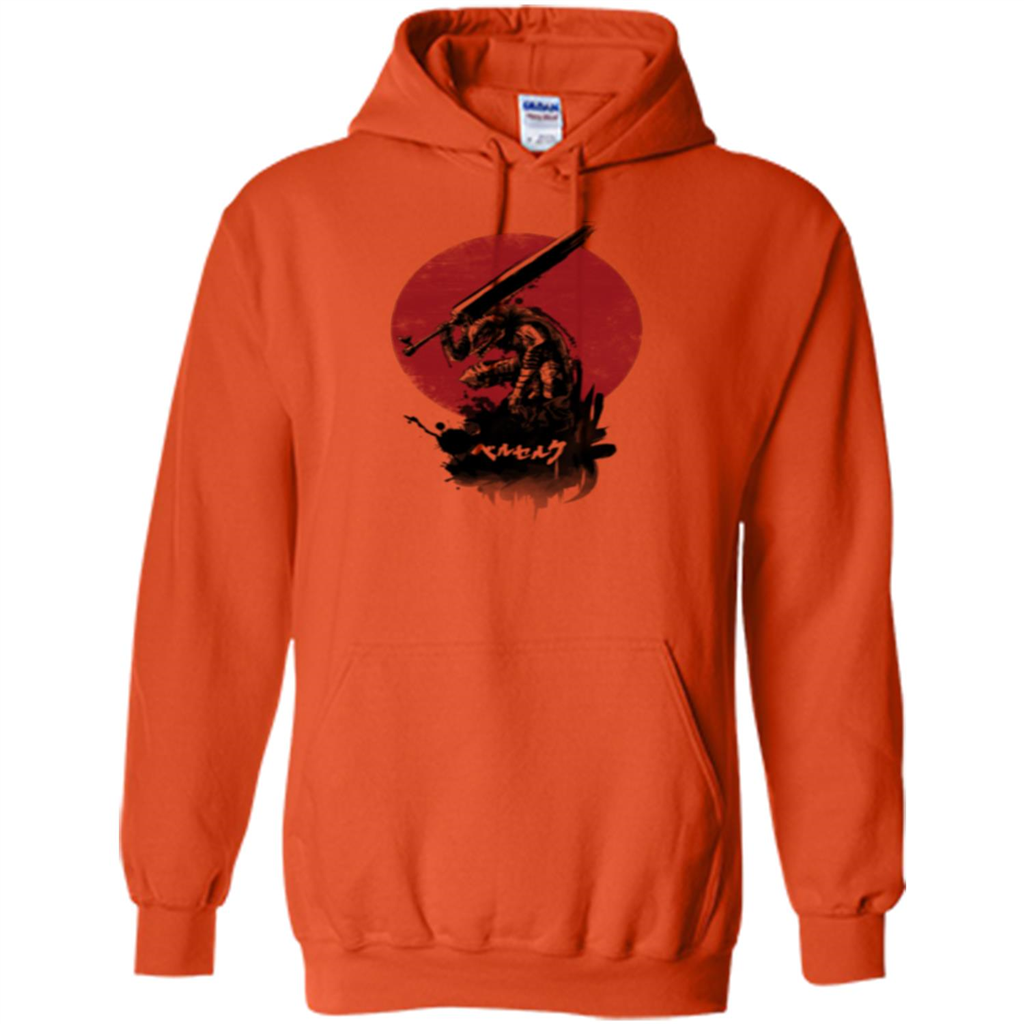 Red Sun Swordsman T-shirt Orange