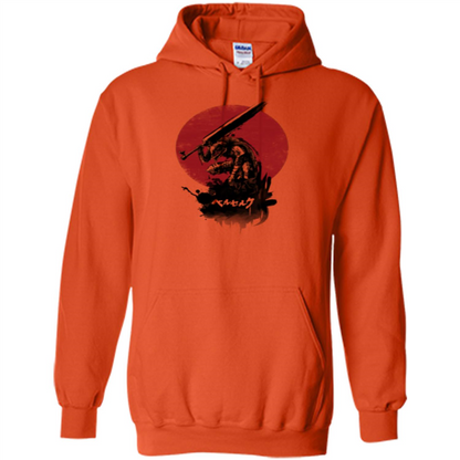 Red Sun Swordsman T-shirt Orange