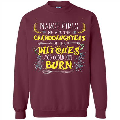 Halloween T-shirt March Girls T-shirt Maroon