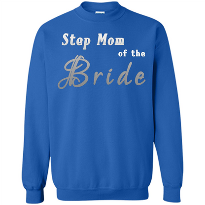 Bride's Step Mom T-shirt - New Step Mother Of Bride Royal