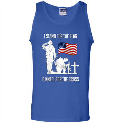 I Stand For The Flag And Kneel For The Cross T-shirt Royal