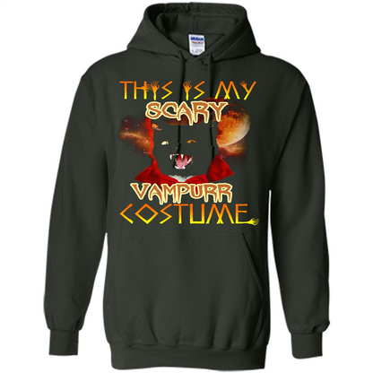 Halloween T-shirt This Is My Scary Vampurr Costume T-shirt