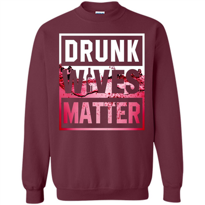 Drunk Wives Matter T-shirt Wine T-shirt Maroon