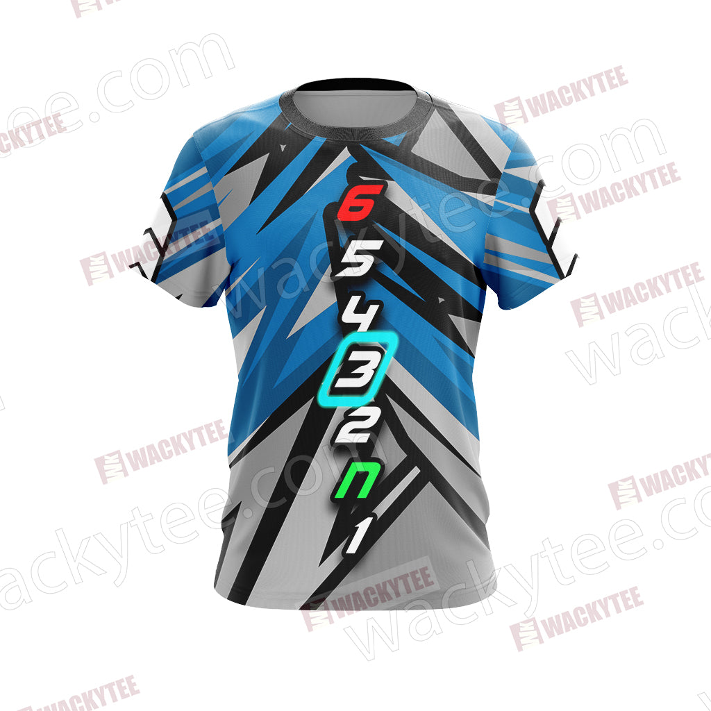 Biker Gear When Life Get You Down Remember It's Only One Down The Rest Is Up Unisex 3D T-shirt