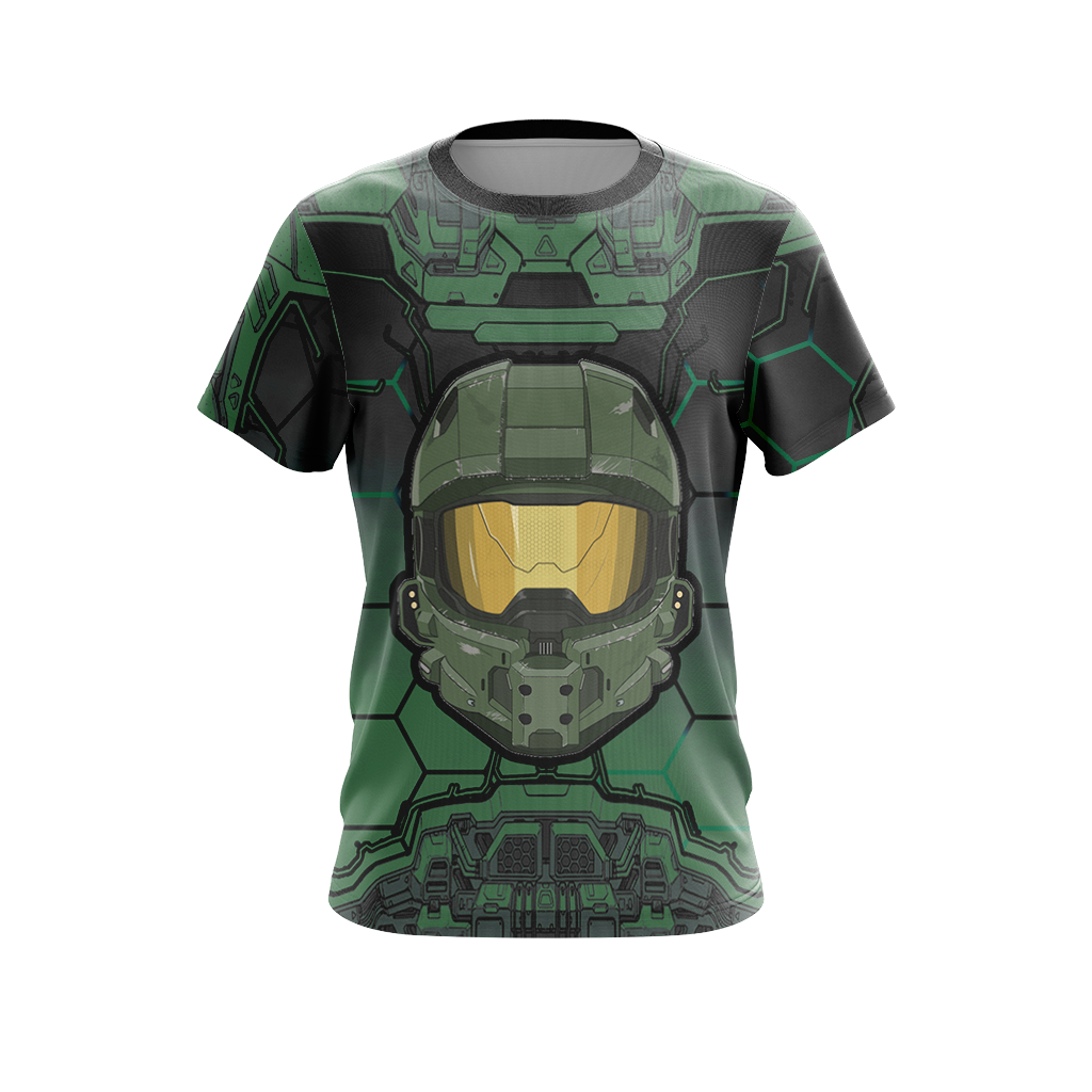 Halo 5 Master Chief HUD Helmet Unisex 3D T-shirt