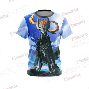 Legend of Zelda: Twilight Princess - Midna and Wolf Unisex 3D T-shirt