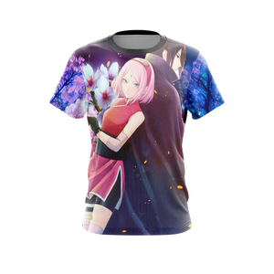 Naruto - Sasuke & Sakura Unisex 3D T-shirt