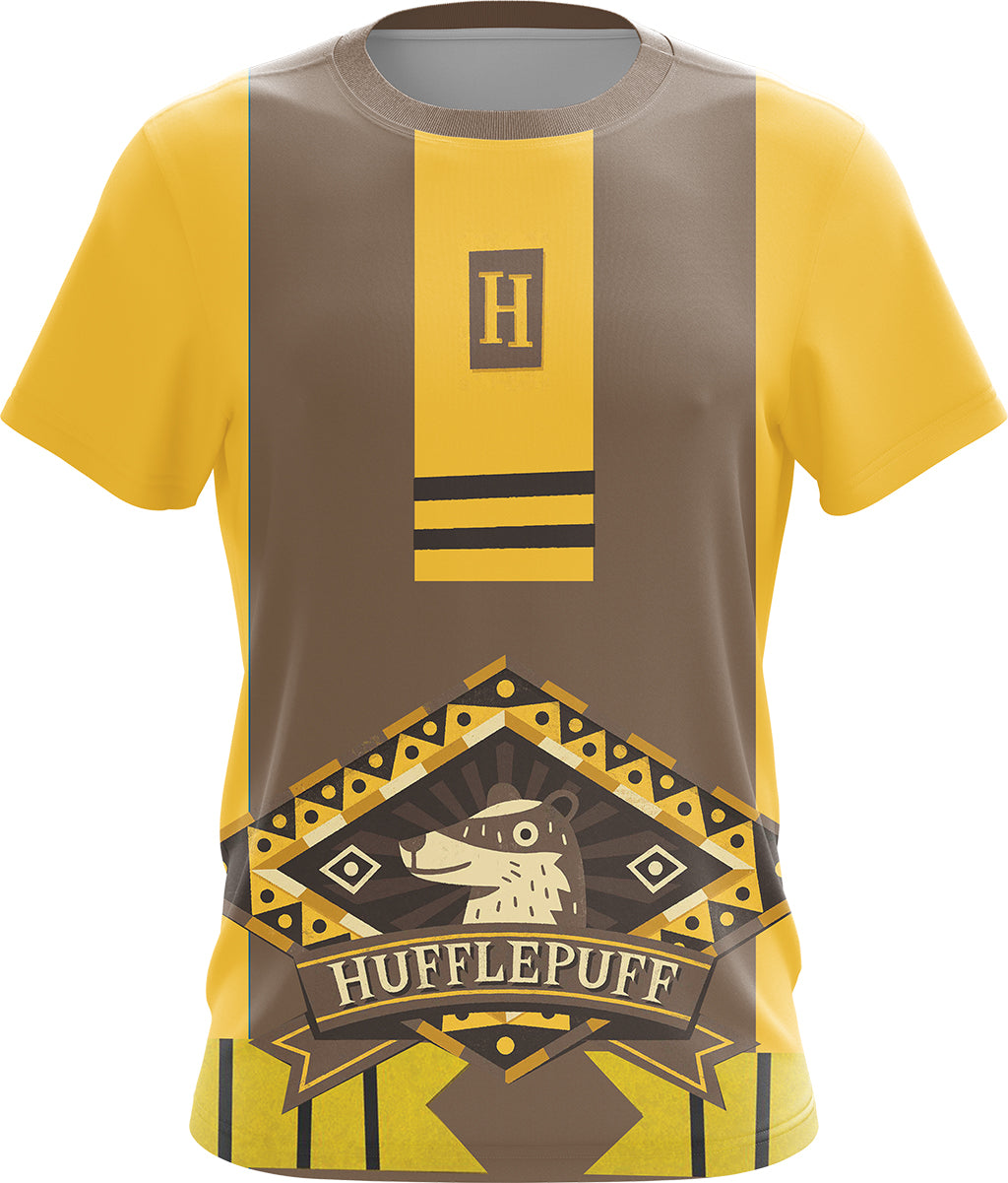 Hufflepuff Logo Harry Potter New Collection 3D Leggings - WackyTee