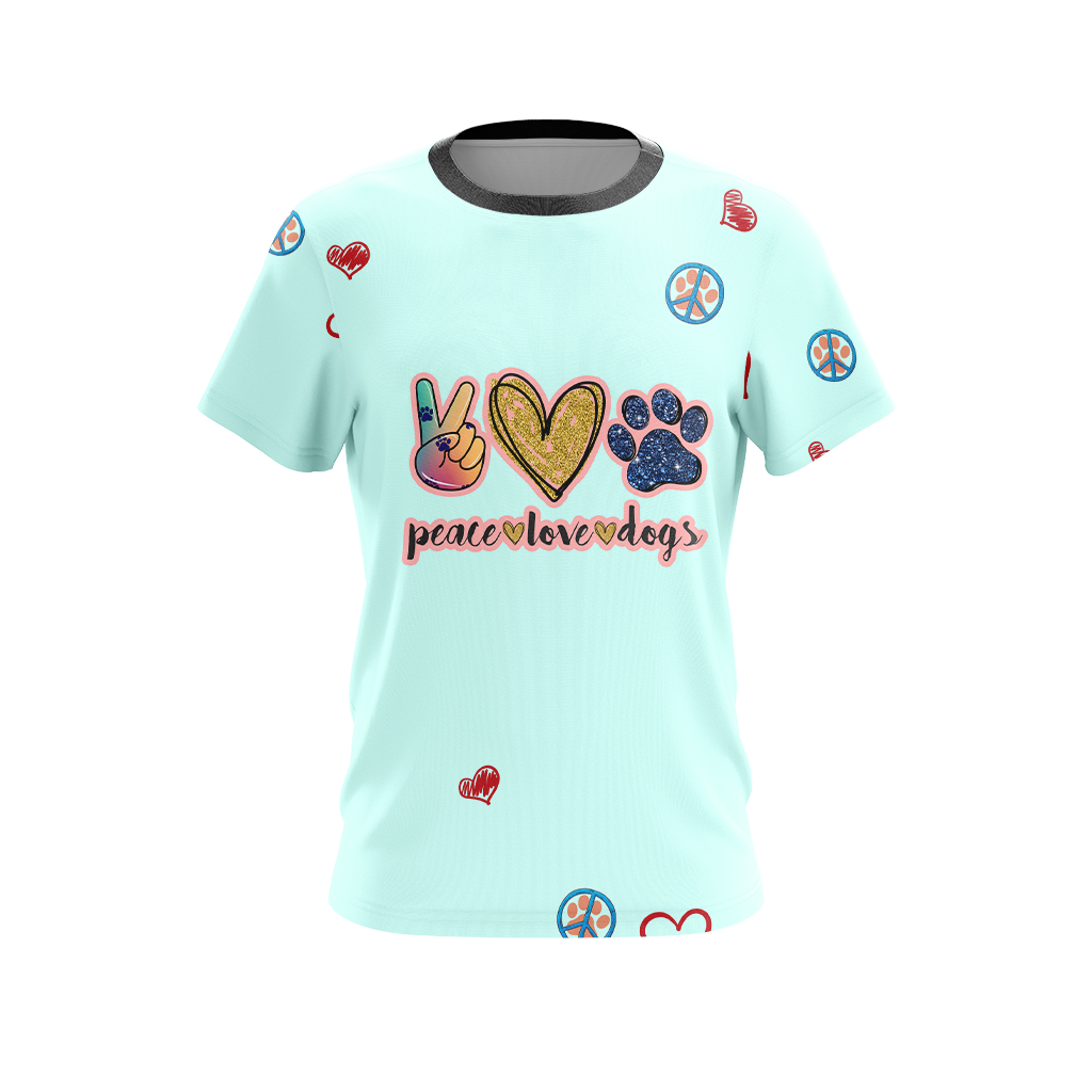 Peace Love Dogs Unisex 3D T-shirt