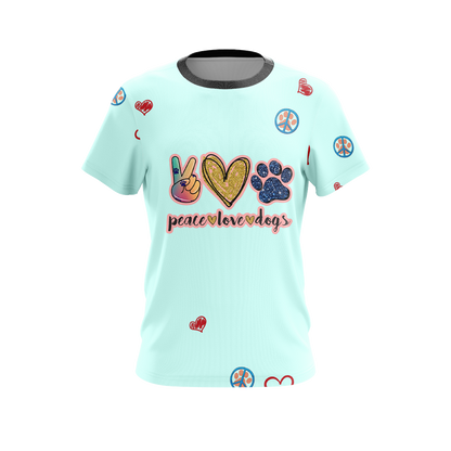 Peace Love Dogs Unisex 3D T-shirt
