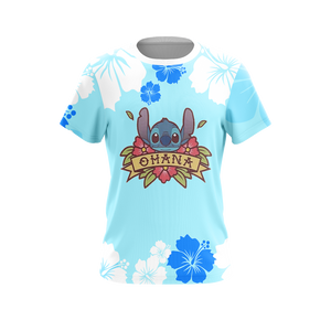 Ohana Stitch Unisex 3D T-shirt