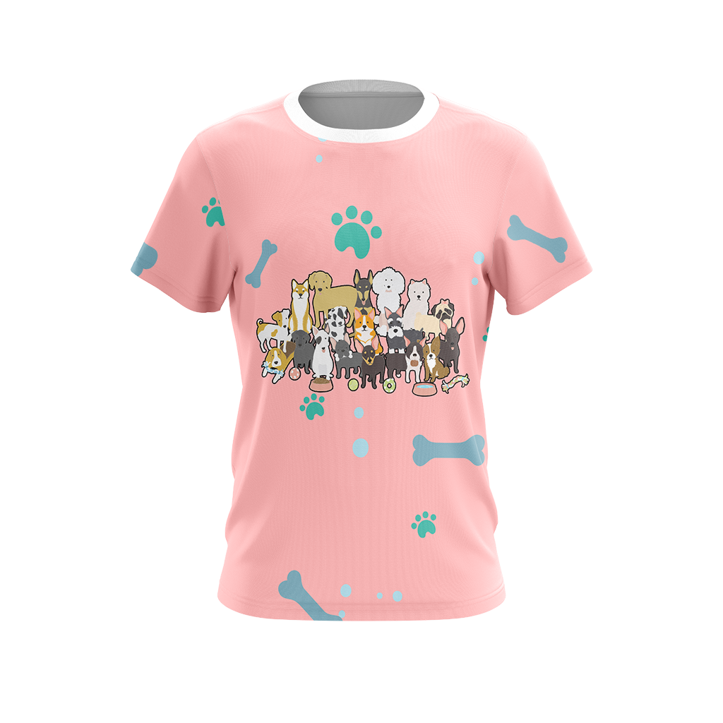 Dogs Comes Into Our Lives And Leave Paw Prints On Our Hearts Unisex 3D T-shirt