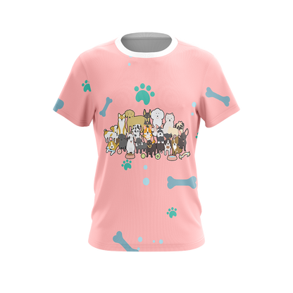 Dogs Comes Into Our Lives And Leave Paw Prints On Our Hearts Unisex 3D T-shirt