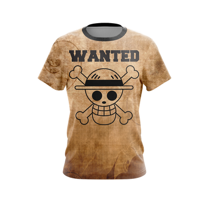 One Piece - Wanted Dead or Alive Unisex 3D T-shirt