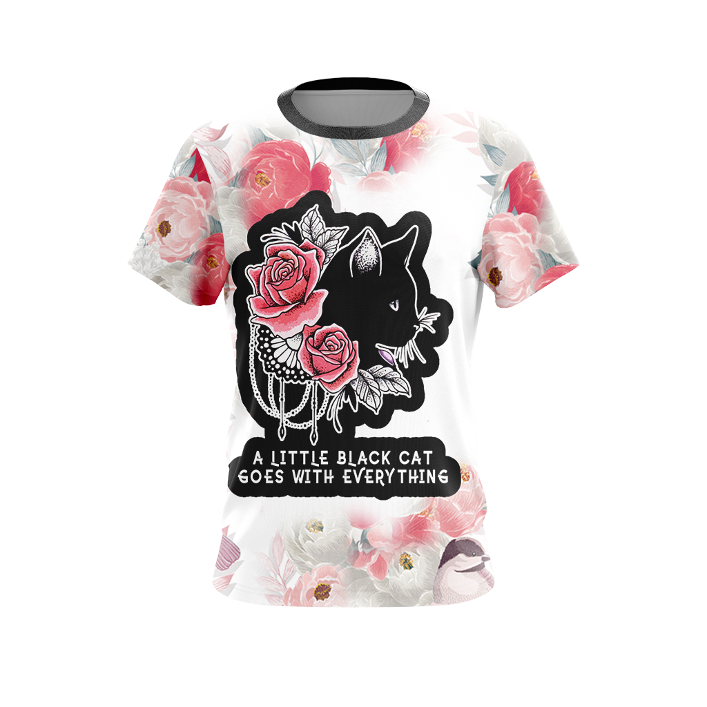 A Little Black Cat Goes With Everything Unisex 3D T-shirt