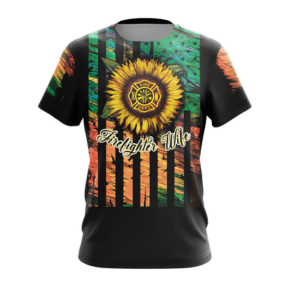 Proud Firefighter Wife Unisex 3D T-shirt
