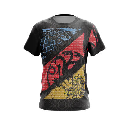 Game Of Thrones - Stark, Targaryen, Lannister Unisex 3D T-shirt