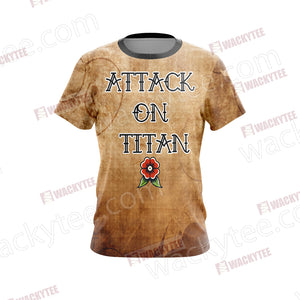 Attack On Titan - Military New Unisex 3D T-shirt