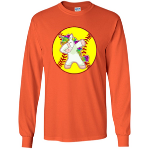 Unicorn Dabbing Softball T-shirt