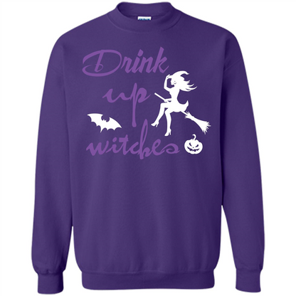 Halloween T-shirt Drink Up Witches T-shirt Purple