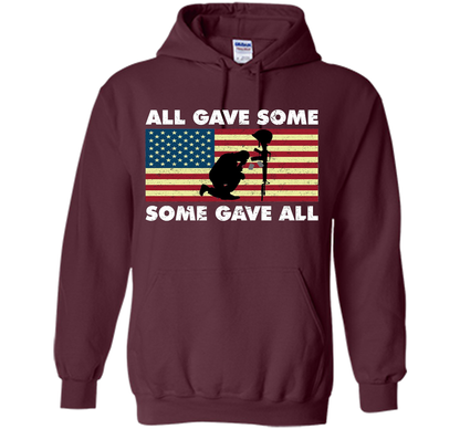 All gave some Some gave all T-Shirt Veteran &amp; Memorial's Day shirt Maroon