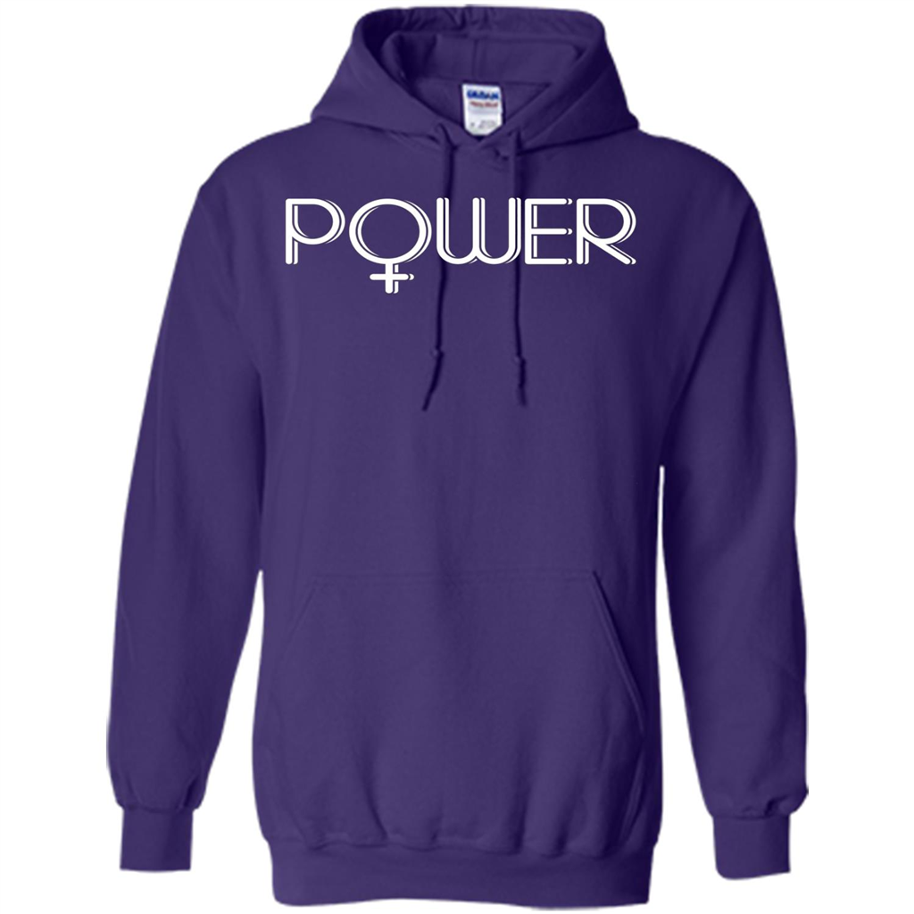 Woman Power Female Symbol Feminist T-Shirt Purple