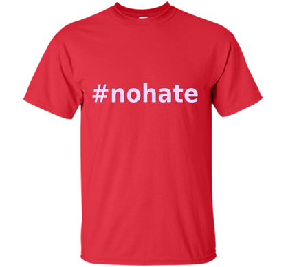 Charlottesville no hate t-shirt shirt Red