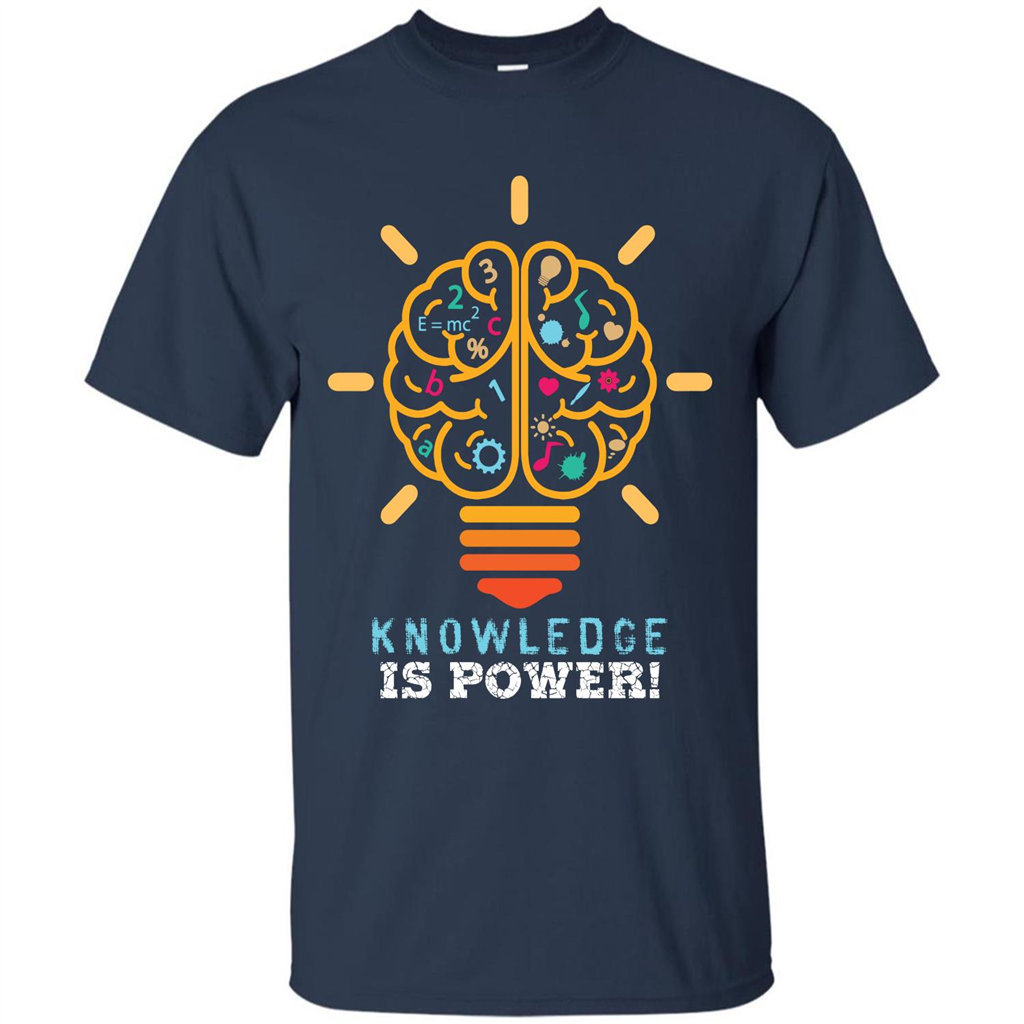 Student T-shirt Knowledge Is Power T-shirt Navy