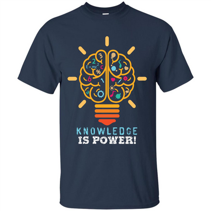 Student T-shirt Knowledge Is Power T-shirt Navy