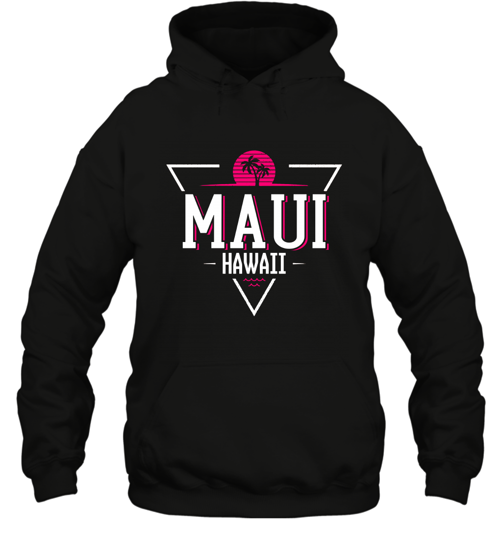 Maui Hawaii Summer Shirt Hoodie Hoodie Black