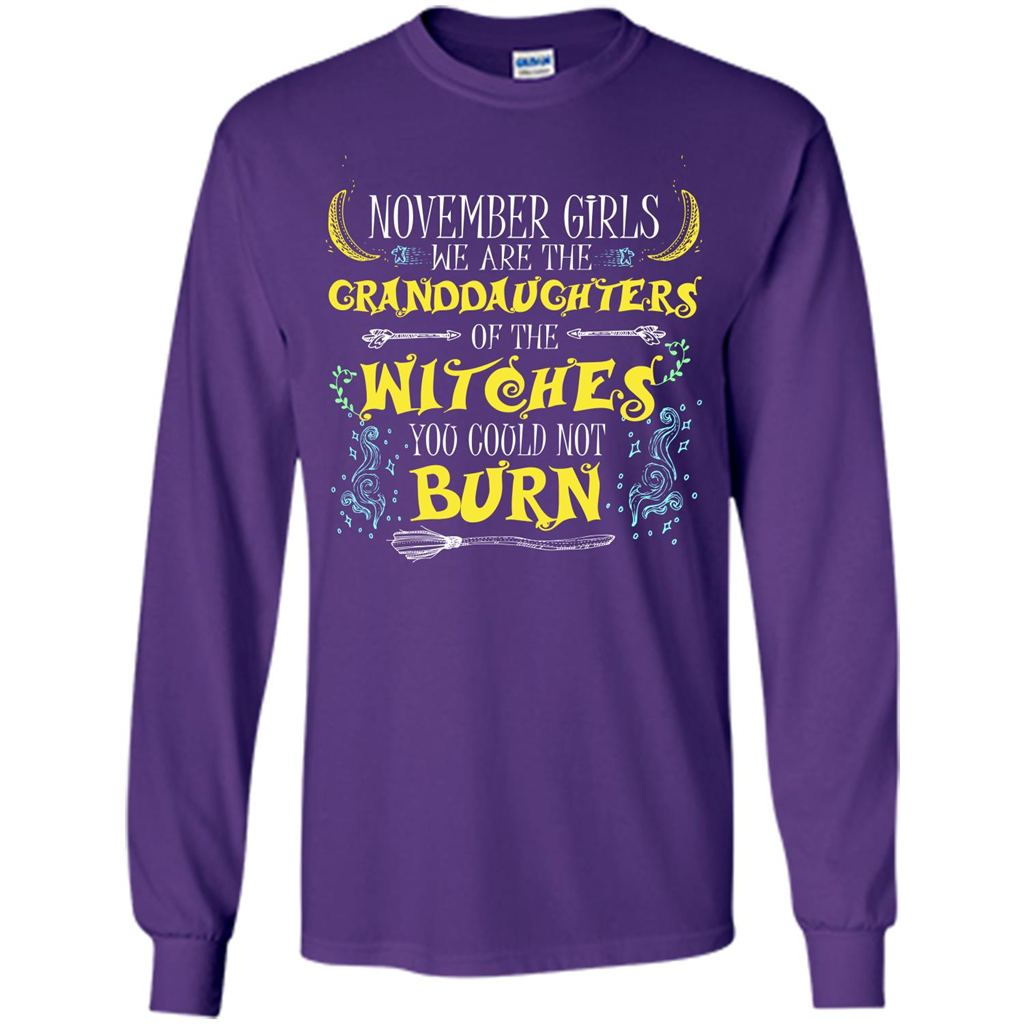 Halloween T-shirt November Girls T-shirt Purple