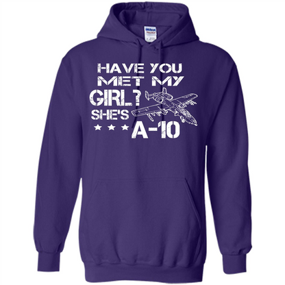 Have You Met My Girl She's A-10 T-shirt Purple