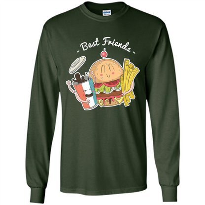 Burger Lover T-shirt Best Friends Delicious Forest Green