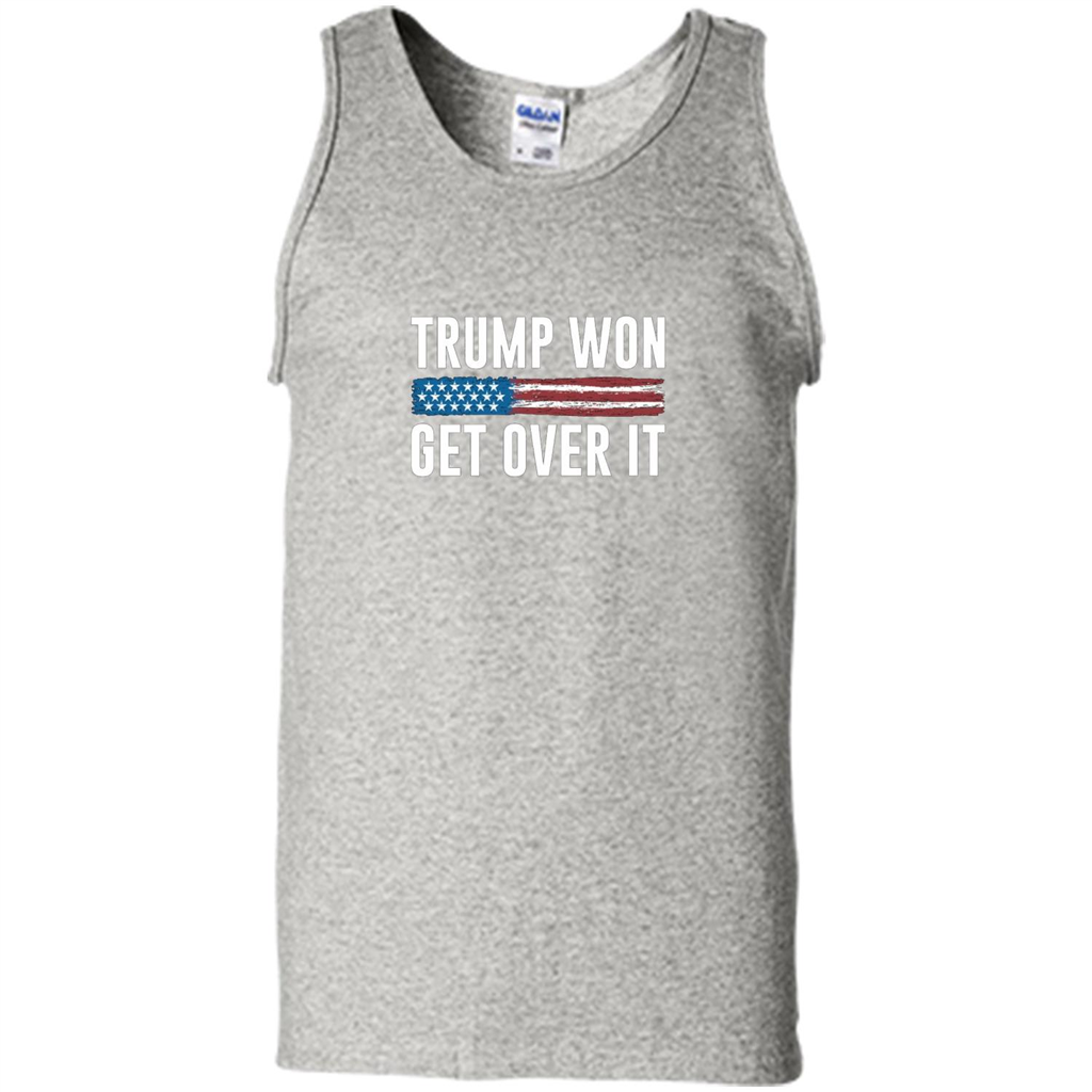 Trump Won - Get Over It T-shirt Ash