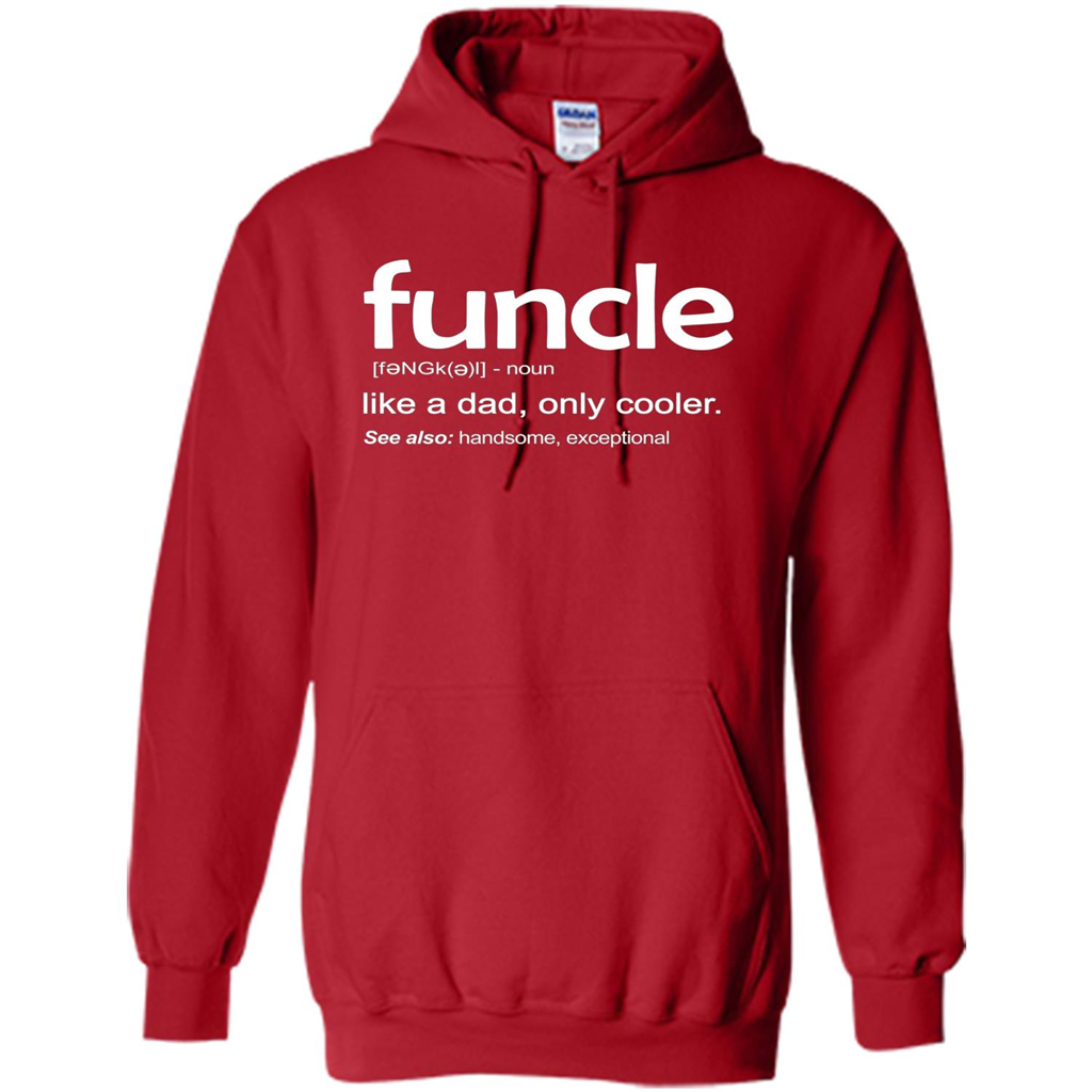 Funcle Definition T-shirt Funny Gift For Uncle Red