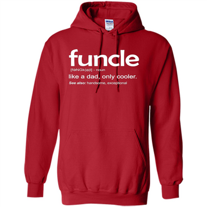 Funcle Definition T-shirt Funny Gift For Uncle Red