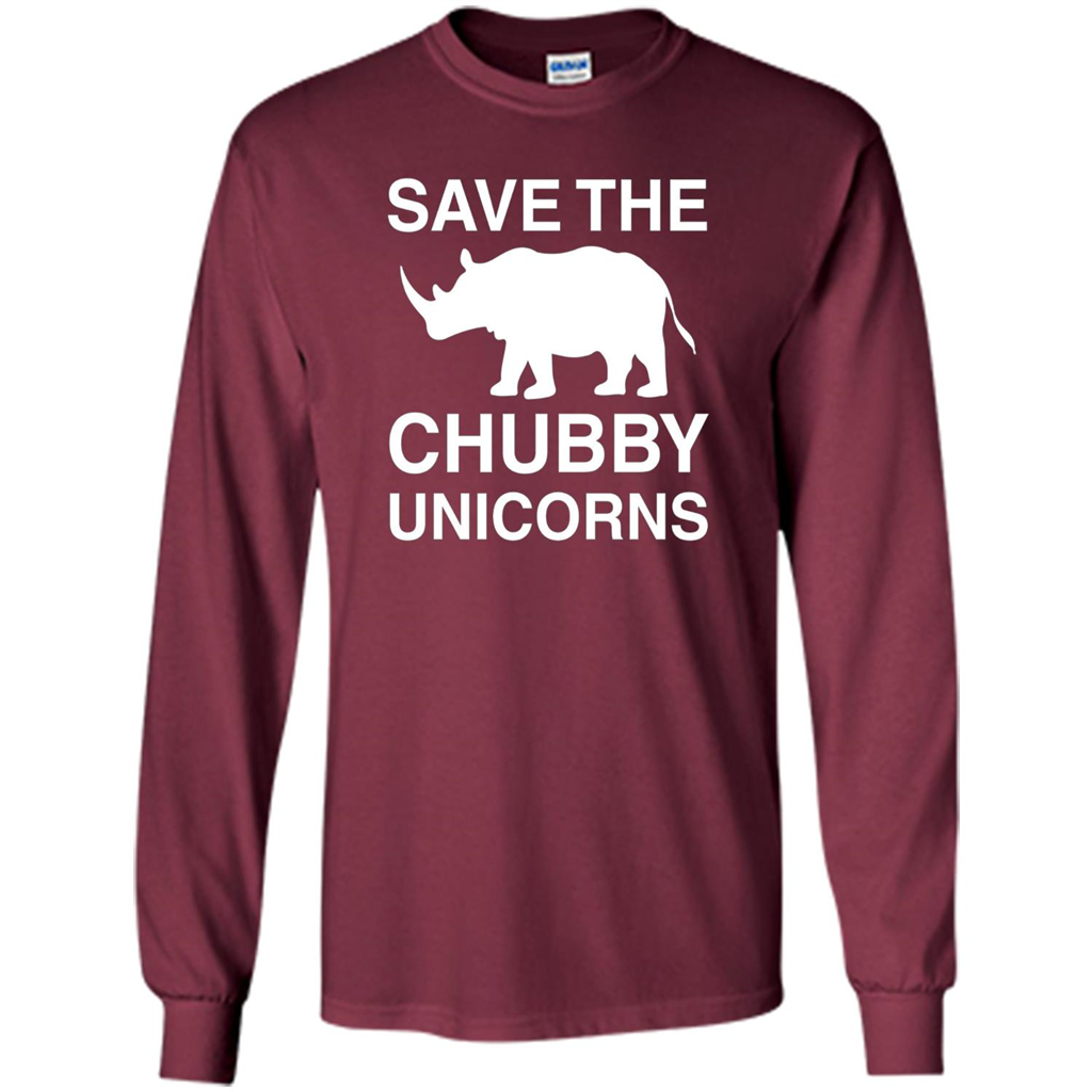 Save the Chubby Unicorns T Shirt For Men, Womens, and Kids Maroon